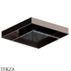 Newform Встроенная душевая лейка, хромотерапия, с кнопкой 688.C3.093, черный-Copper glossy