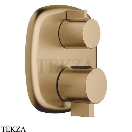 Dornbracht COYA Термостат для душа 3 потока, внешняя часть 36427404-39, Dark Brass сатинированный (PVD)