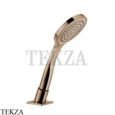Gessi RILIEVO Душевой комплект на борт ванны, лейка, шланг 59127-030, Copper глянец