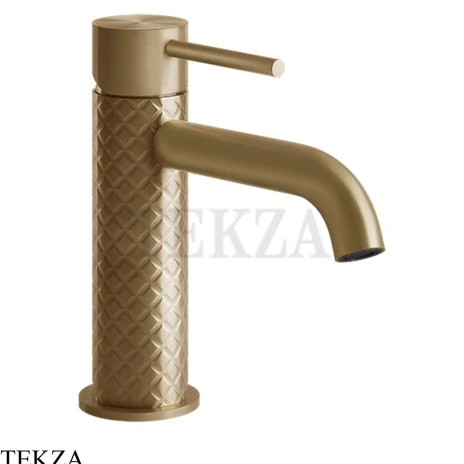Gessi 316 INTRECCIO Смеситель для раковины, без сливного гарнитура 54102-726, Warm Steel Brushed PVD