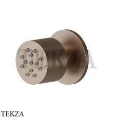 Newform Боковая регулируемая круглая форсунка 553.M0.072, Copper Satin