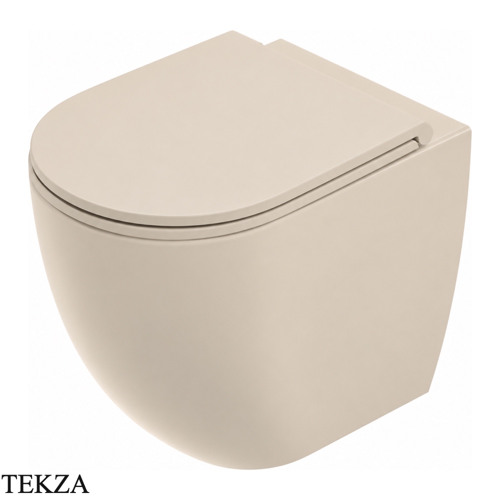 ArtCeram Vita унитаз приставной чаша без ободка The.Reel VIV002 59 00, Sand матовый