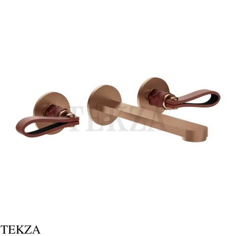 Gessi Pelle Laccetto Смеситель для раковины, внешняя часть, 78490-445, Red Cherry/Copper Br. PVD