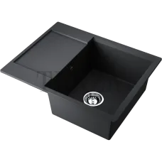 Omoikiri Daisen 65T Кухонная мойка Artgranit прямоугольная с крылом 65T-BL 4993519 черный