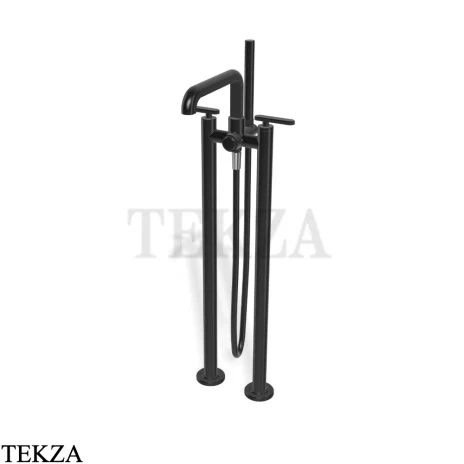 FIMA Carlo Frattini Park Line Смеситель для напольный, внешняя часть F1304/4CS, brushed black chrome