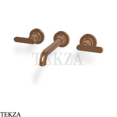FIMA Carlo Frattini Park Line Смеситель для раковины 3 отв, внешняя часть F1331L/5NZS, Brushed Amber Bronze