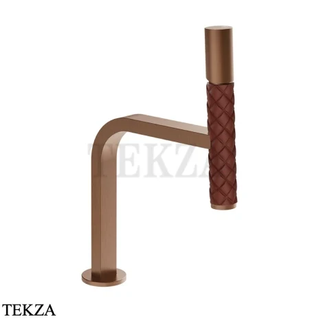 Gessi Pelle Tresse Смеситель для раковины, без сливного гарнитура 78602-445, Red Cherry/ Copper Br. PVD