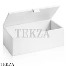 Decor Walther BROWNIE BMD2 Бокс для ванных принадлежностей 0930250, белый матовый, эко-кожа