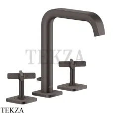 Axor Citterio E Смеситель для раковины настольный, с донным клапаном 36108340, Brushed Black Chrome