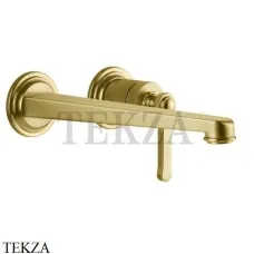 Gessi VENTI20 Смеситель для раковины длинный, внешняя часть 65088-716, Gold Br. PVD