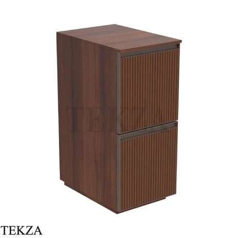 Flaminia Cubika модуль хранения напольный 35×50×78,5 см, 2 ящика, орех Noce Greca