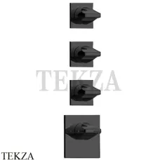Bossini  APICE Термостат для душа на 4,5,6 потоков, внешняя часть Z035205.073, черный матовый