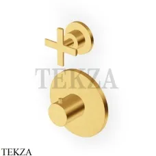 Zucchetti Gill Термостат для душа, 2-3 потока, внешняя часть ZGL5646.C41, brushed gold