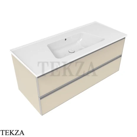 Flaminia Bloom тумба подвесная Cubika без раковины 120×50×50 см, 2 ящика, бежевый Juta матовый
