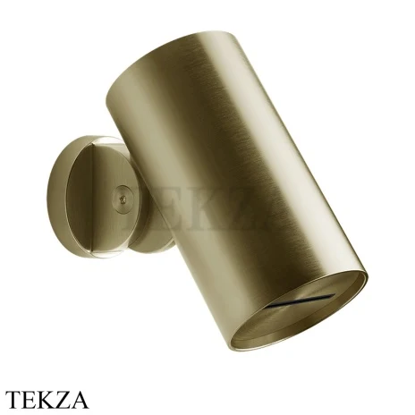 Gessi 316 SPOTWATER FLESSA Душевая головка настенного крепления, водопад 57207-727, Brushed Brass PVD
