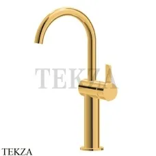 Newform Blink Chic Смеситель для раковины высокий, без гарнитура 71015.61.020, PVD Glossy gold