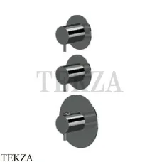 Newform XT Термостат для душа на 2 потока, внешняя часть, 67609E.M0.077, Carbon satin