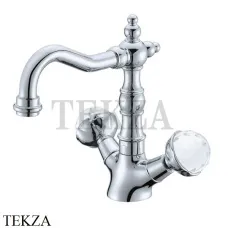 Boheme Brilante Presente Смеситель для раковины высокий, без гарнитура 352, Хром глянец