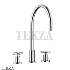 Dornbracht TARA Смеситель для кухни на 3 отверстия 20816892-93, Brushed Chrome