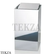 Decor Walther DW 215 Корзина для белья с крышкой 0610970, сталь глянец
