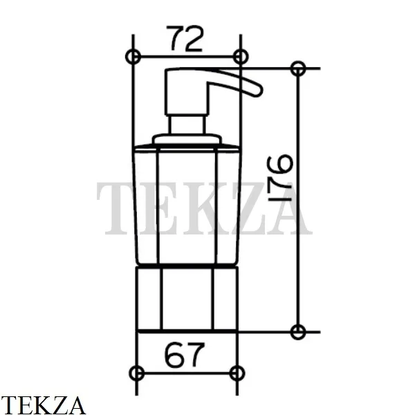 Keuco Elegance Дозатор для пены, настольный 11653019001, хром глянец