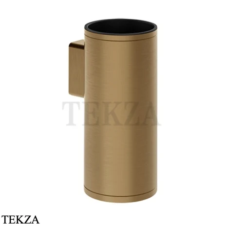 Gessi Pelle Tresse Стакан настенный с держателем 78507-791, Deep Bronze Brushed PVD