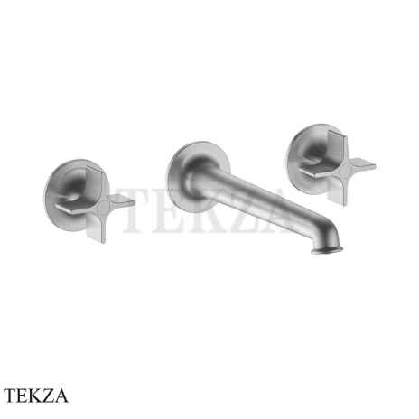 Fantini Flora Смеситель для раковины 200, внешняя часть 7692J613B, Brushed Steel Look PVD