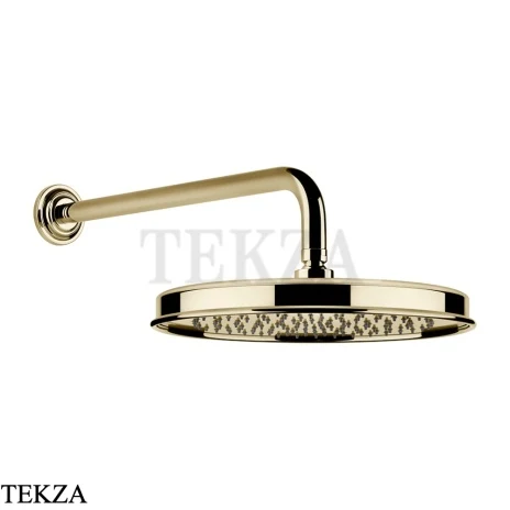 Gessi VENTI20 Верхний душ 300 с настенным креплением 65149-710, Brass PVD
