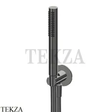 Newform Душевой комплект ручной душ ABS с выводом и держателем 823.M0.077, Carbon satin