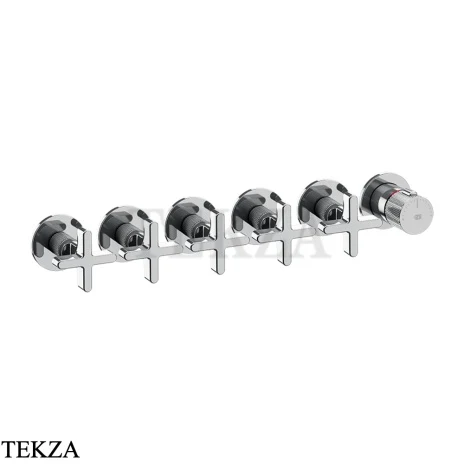 Gessi INCISO SHOWER Термостатический смеситель, 5 потоков, внешняя часть 58440-031, хром глянец