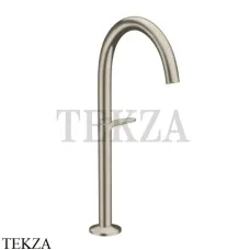 Axor ONE Смеситель для раковины Select 260, гарнитур Push‑Open 48030820, Brushed Nickel