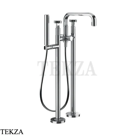 Gessi INCISO+ Смеситель для ванны напольный, внешняя часть 58129-031, хром глянец