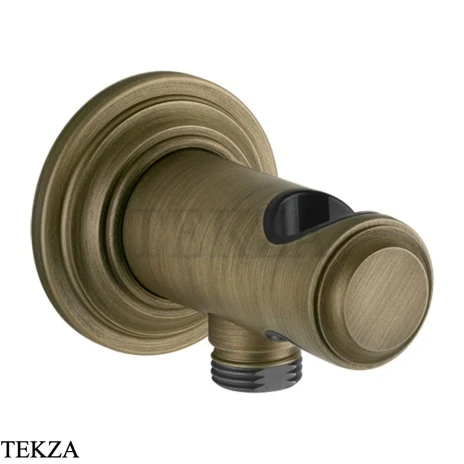 Gessi VENTI20 Держатель для душевой лейки с выводом воды 65161-713, Antique Brass