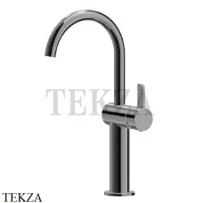 Newform Blink Chic Смеситель для раковины высокий, без гарнитура 71015.58.063, PVD Gun metal