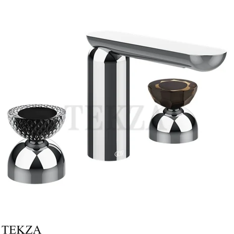 Gessi Perle Смеситель для раковины на 3 отв., без гарнитура 74786-031, хром глянец