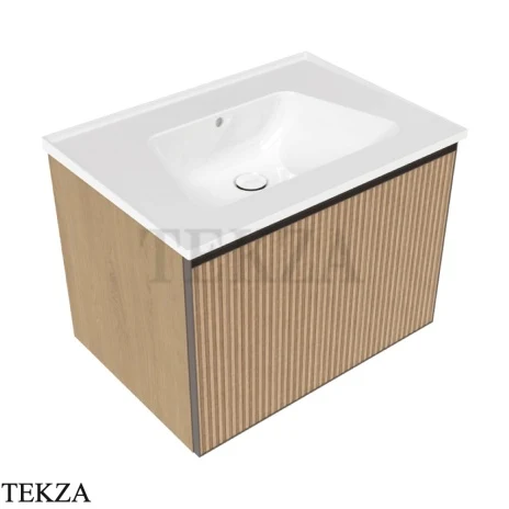 Flaminia Bloom тумба подвесная Cubika без раковины 70×50×50 см, 1 ящик, натуральный дуб Rovere Greca