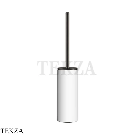 Gessi Ingranaggio-Anello Туалетный ершик напольный, композит белый 63743-707, Black Metal Brushed PVD
