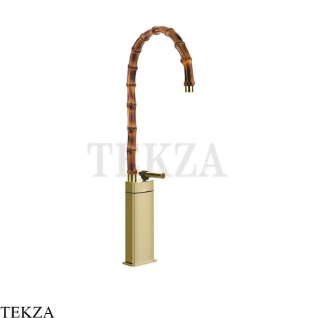 Gessi Jacqueline Смеситель для раковины высокий, без донного клапана 77009-710, шампань глянец