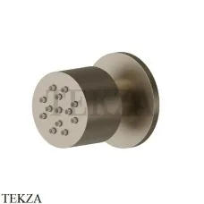 Newform Боковая регулируемая круглая форсунка 553.M0.071, Gold Satin