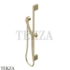 Ritmonio SHOWER Душевой гарнитур на штанге с выводом 74W017 F37, Frosted Champagne