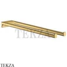 Hansgrohe AddStoris Двойной держатель полотенца 41770990, золото глянец