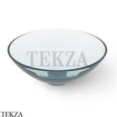Dea Design Washbasins Раковина настольная круглая Glasstech DD9063 400 R11, Dark Blue R11