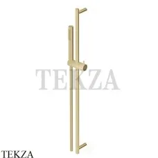 Zucchetti Душевая штанга 80 см, стержневая лейка Z95182.P31, brushed british gold PVD