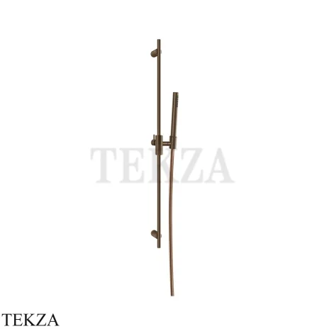 Gessi Habito CESELLO Штанга в комплекте с душевой лейкой и шлангом 70445-761, Coffee Bronze Br. PVD
