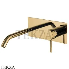 FIMA Carlo Frattini Spillo UP Смеситель для раковины на планке, внешняя часть F3051LX5OS, Brushed gold