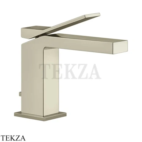 Gessi RETTANGOLO K Смеситель для раковины с донным клапаном 53001-720, Nickel PVD