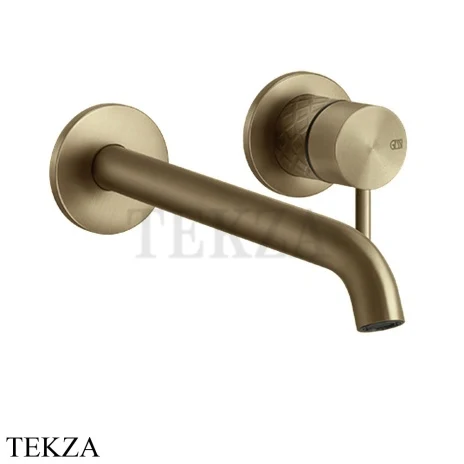 Gessi 316 INTRECCIO Смеситель для раковины, длинный, внешняя часть под размер 54189-791, Deep Bronze Brushed PVD