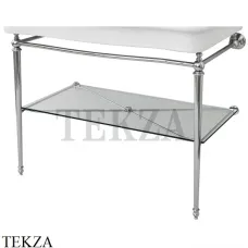 ArtCeram HERMITAGE Консоль для раковины 112 см металлическая HEA017 71, хром глянец