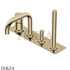 Ritmonio Diametro35 S Смеситель для ванны с гарнитуром PR52EG101 CHX, Brushed Champagne