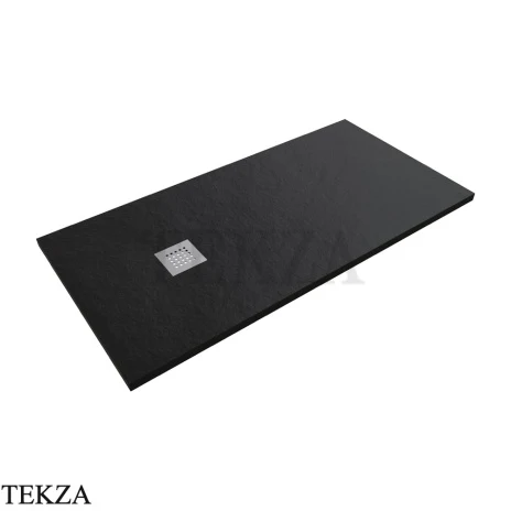 Flaminia CM3 Stone поддон душевой керамический 70×140×3 см, чёрный Nero матовый